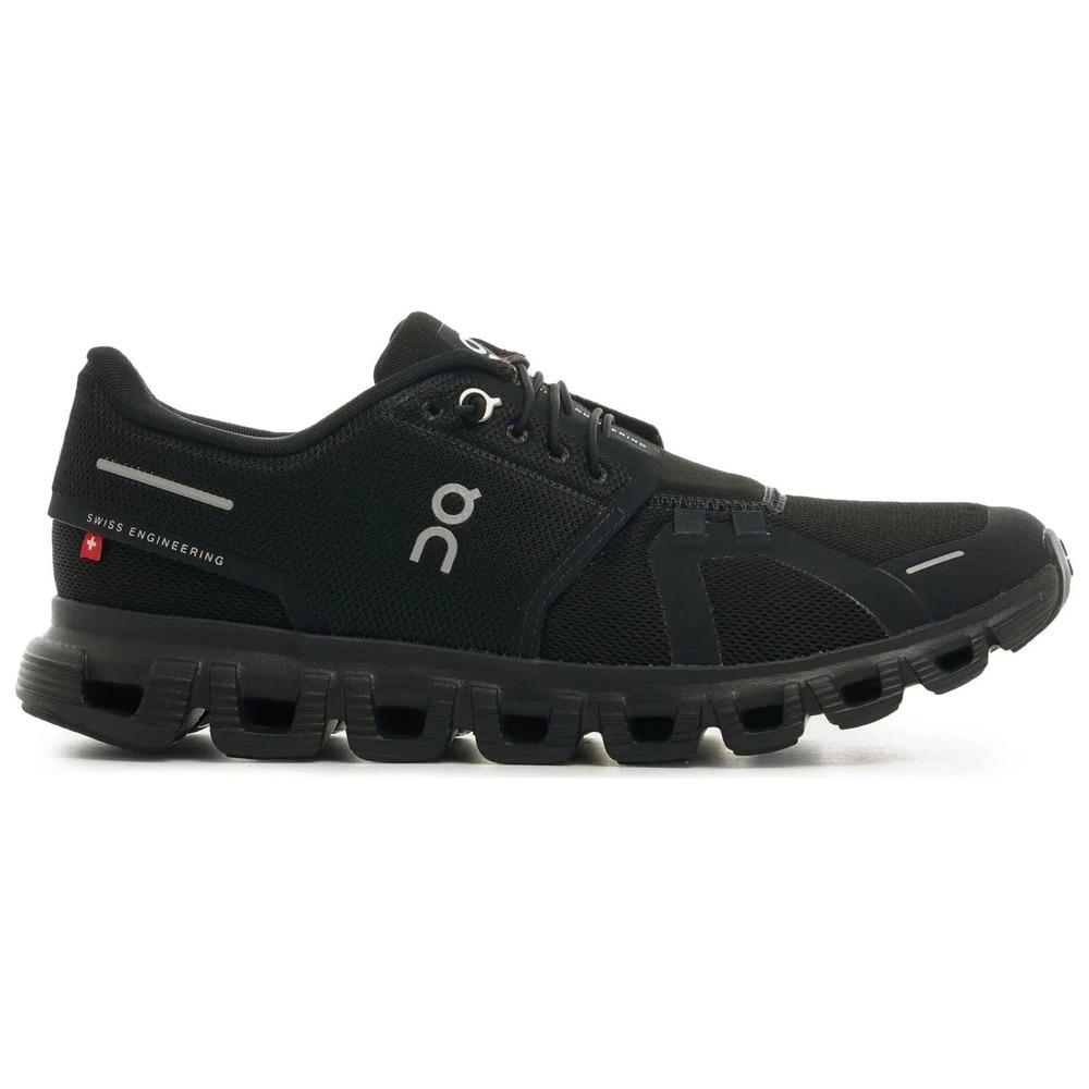 Womens Size 9.5 On Running Cloud 5 All Black Running Shoes Sneakers NEW